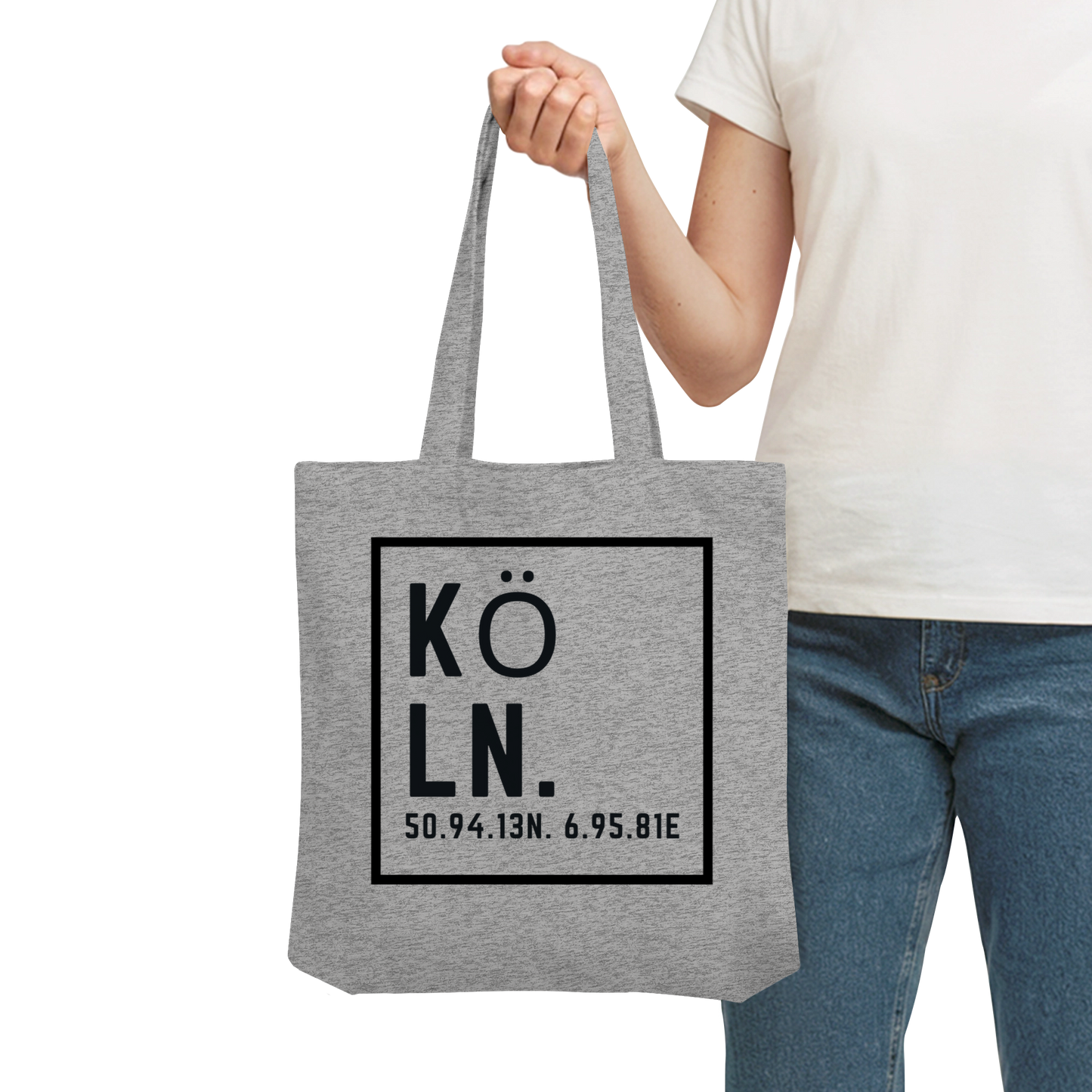 Köln Skyline (Druck) - Organic Tote-Bag