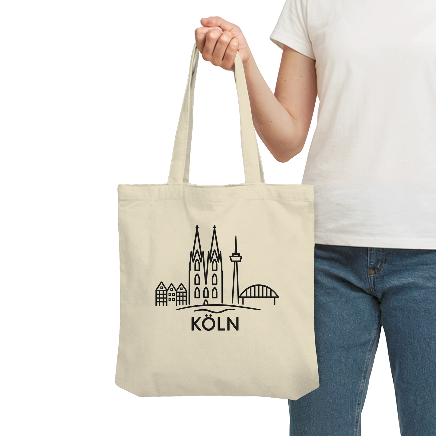 Köln Skyline (Druck) - Accessoires - Organic Tote-Bag
