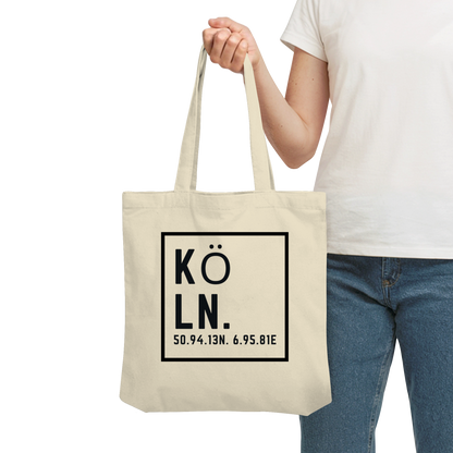 Köln Koordinaten (Druck) - Accessoires - Organic Tote-Bag