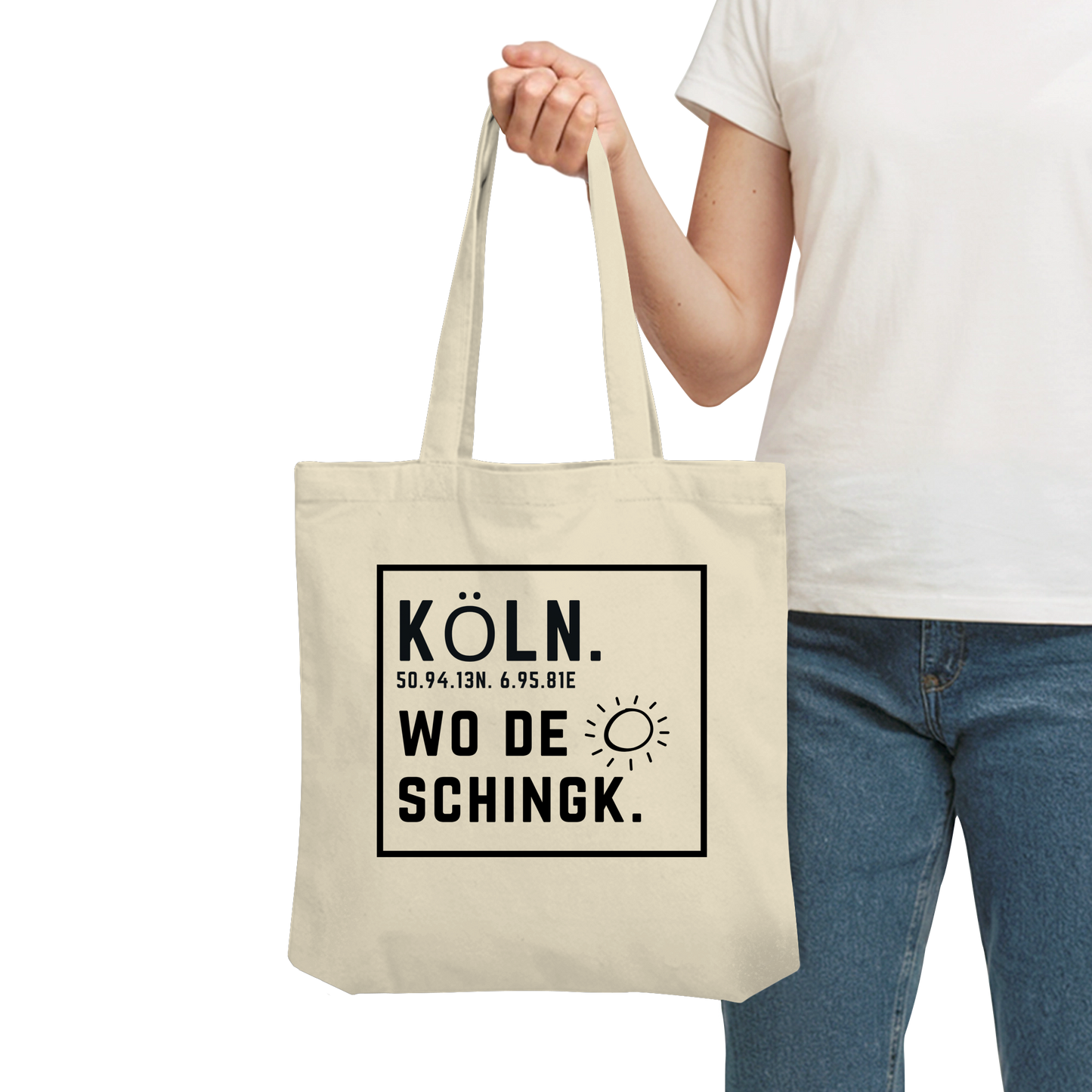 Wo de Sonn schingk - Köln Druck - Accessoires - Organic Tote-Bag