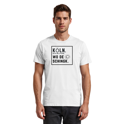 Wo de Sonn schingk - Köln Druck   - Premium Classic T-Shirt