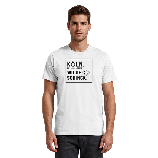 Wo de Sonn schingk - Köln Druck   - Premium Classic T-Shirt