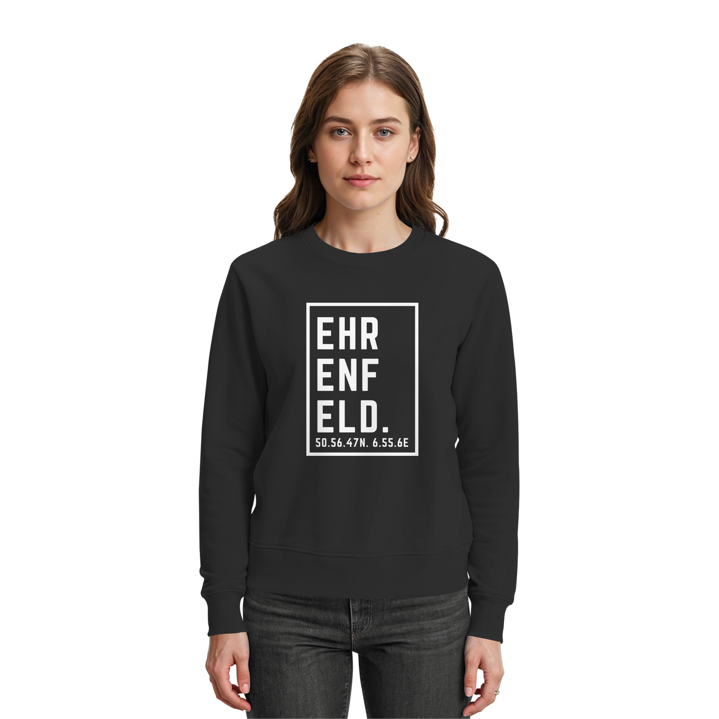 Ehrenfeld Koordinaten (großer Druck auf der Brust) - Premium Sweatshirt