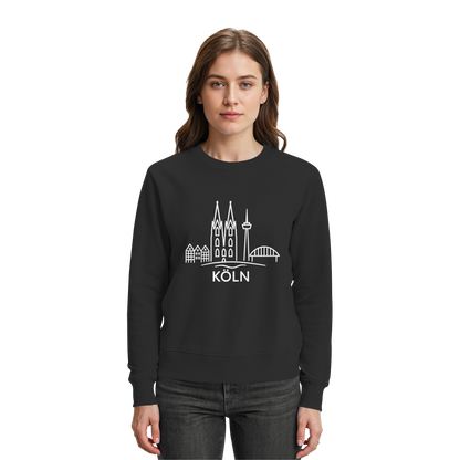 Köln Skyline (großer Druck auf der Brust) - Premium Sweatshirt