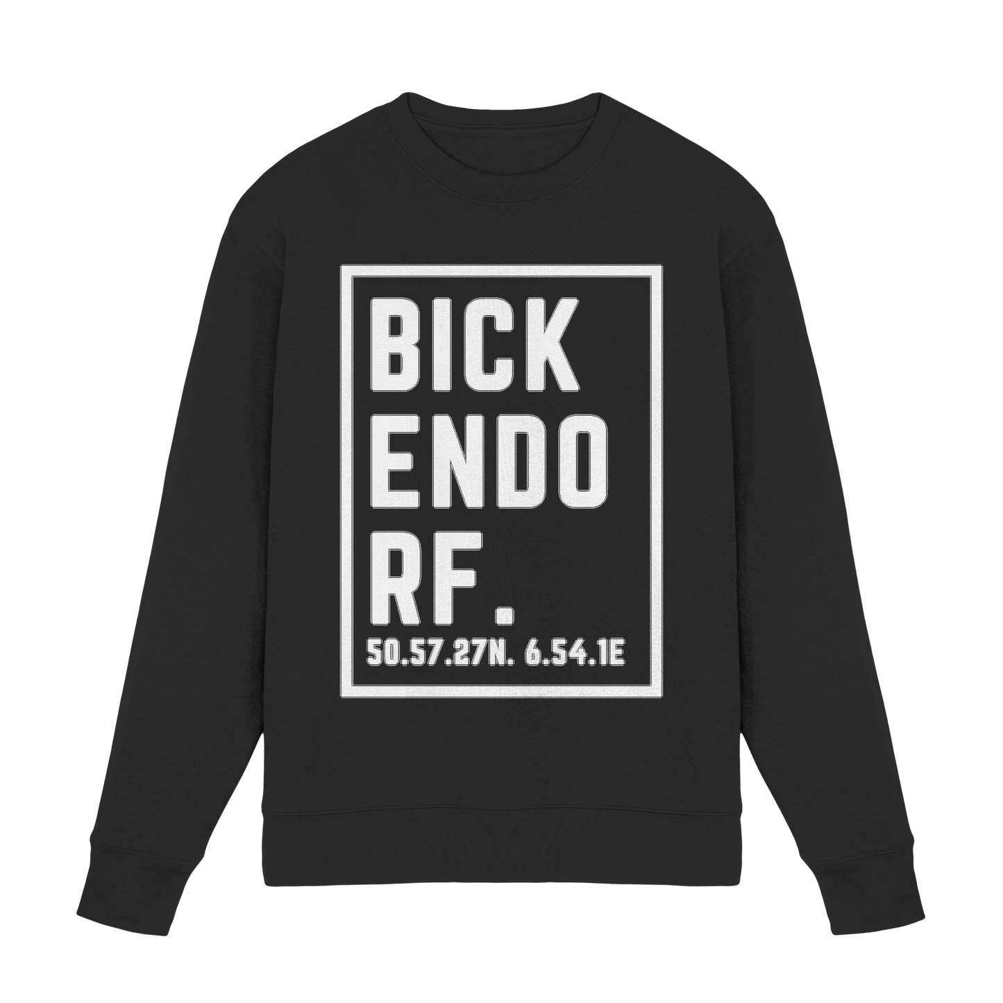 Bickendorf Koordinaten (großer Druck auf der Brust) - Premium Sweatshirt