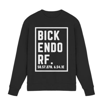 Bickendorf Koordinaten (großer Druck auf der Brust) - Premium Sweatshirt