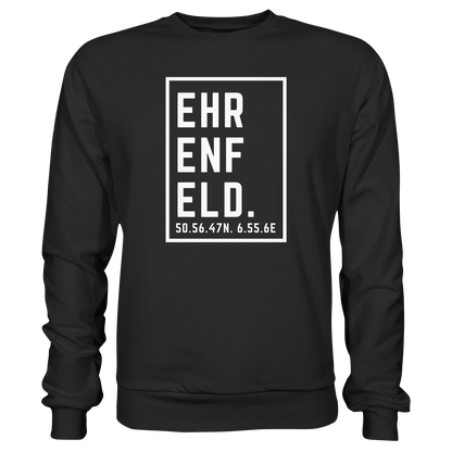 Ehrenfeld Koordinaten (großer Druck auf der Brust) - Premium Sweatshirt