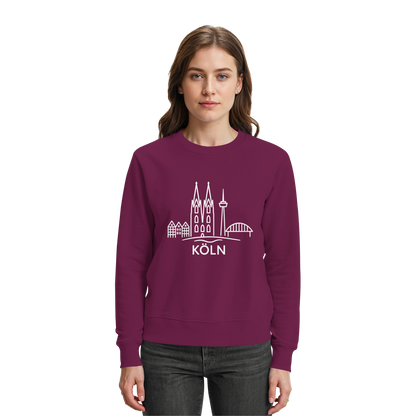 Köln Skyline (großer Druck auf der Brust) - Premium Sweatshirt