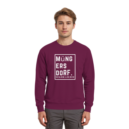 Müngersdorf Koordinaten (großer Druck auf der Brust) - Premium Sweatshirt