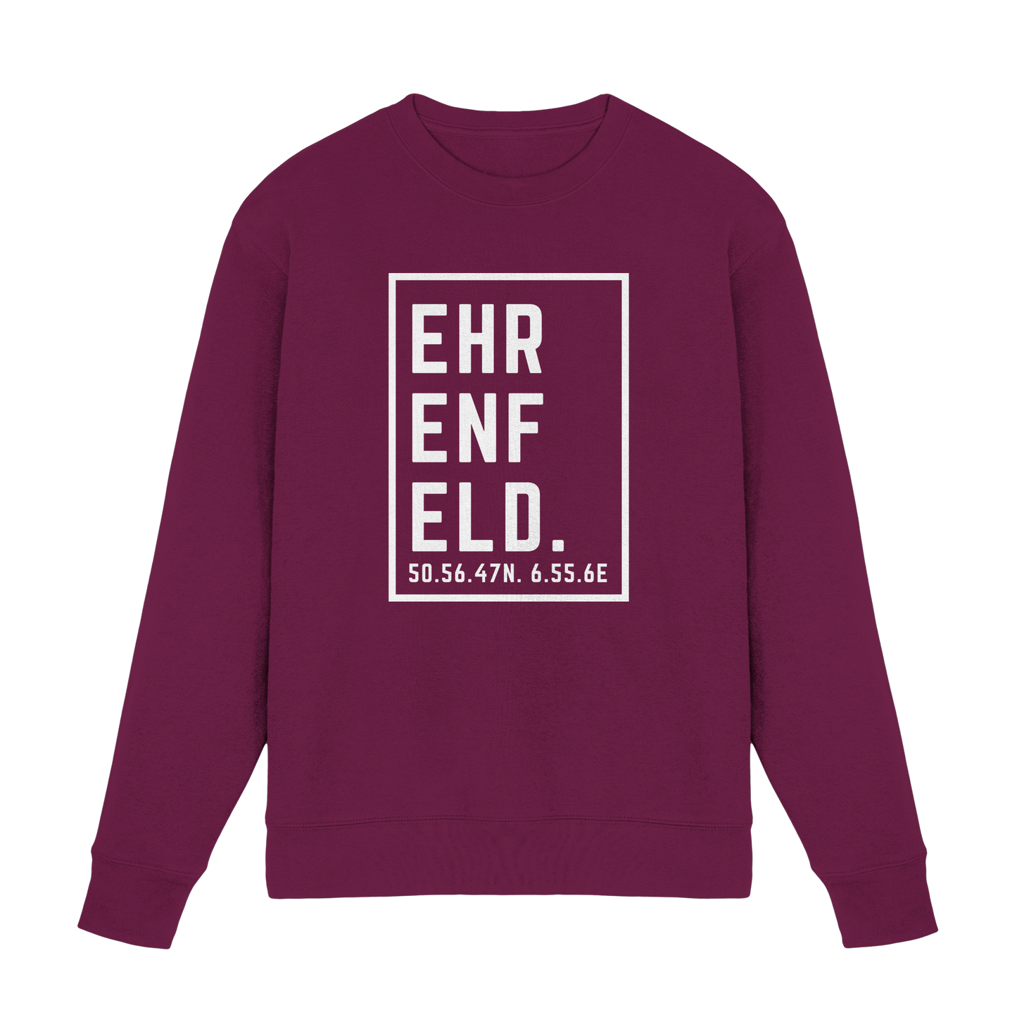 Ehrenfeld Koordinaten (großer Druck auf der Brust) - Premium Sweatshirt