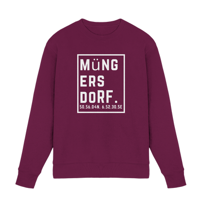 Müngersdorf Koordinaten (großer Druck auf der Brust) - Premium Sweatshirt