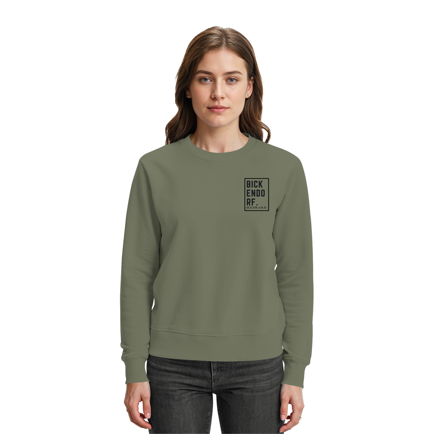 Bickendorf Koordinaten (kleiner Druck auf der Brust) - Premium Sweatshirt
