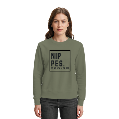 Nippes Koordinaten (großer Druck auf der Brust) - Premium Sweatshirt
