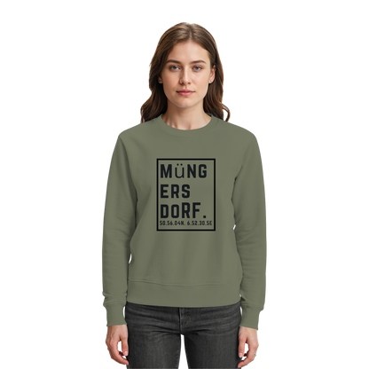 Müngersdorf Koordinaten (großer Druck auf der Brust) - Premium Sweatshirt