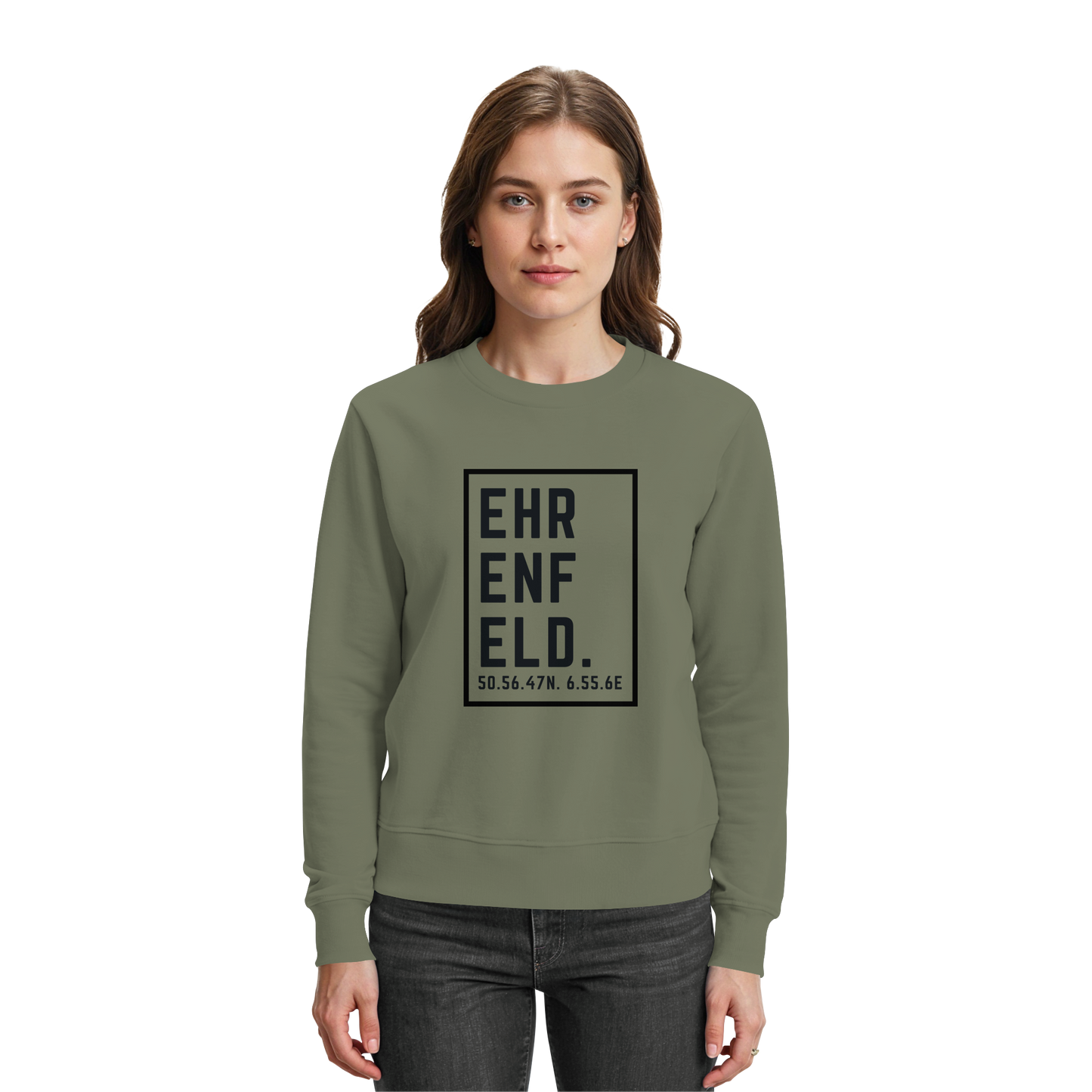 Ehrenfeld Koordinaten (großer Druck auf der Brust) - Premium Sweatshirt