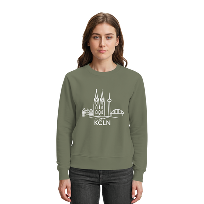 Köln Skyline (großer Druck auf der Brust) - Premium Sweatshirt