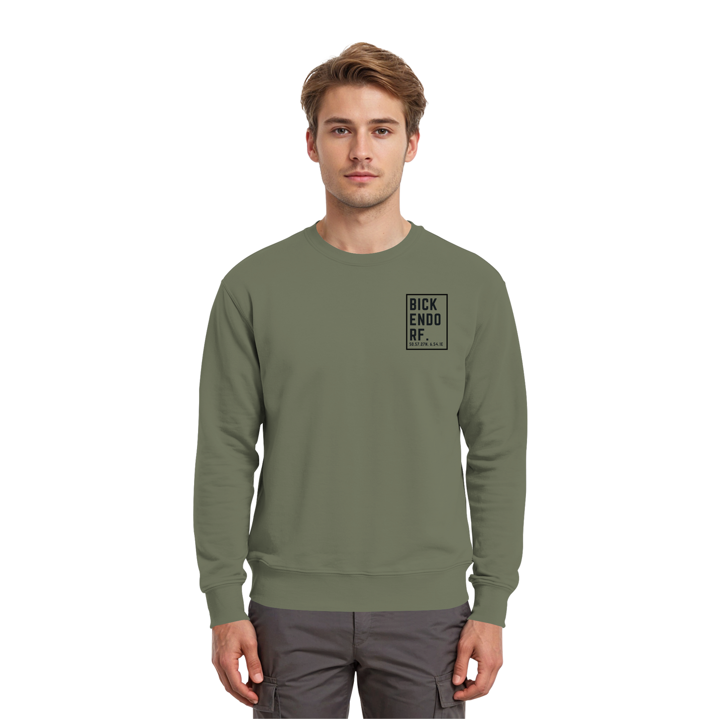 Bickendorf Koordinaten (kleiner Druck auf der Brust) - Premium Sweatshirt
