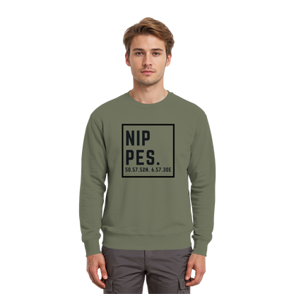 Nippes Koordinaten (großer Druck auf der Brust) - Premium Sweatshirt