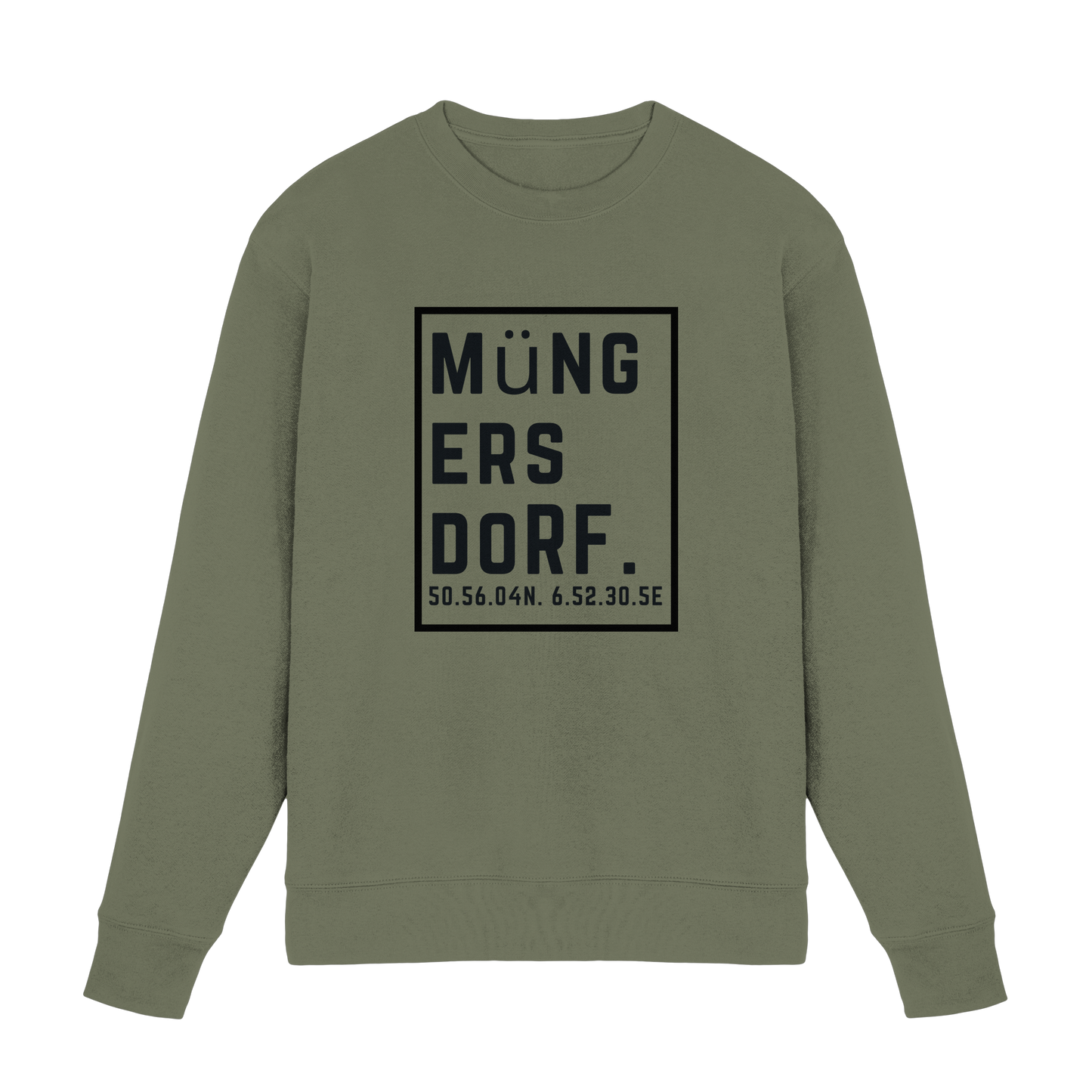 Müngersdorf Koordinaten (großer Druck auf der Brust) - Premium Sweatshirt