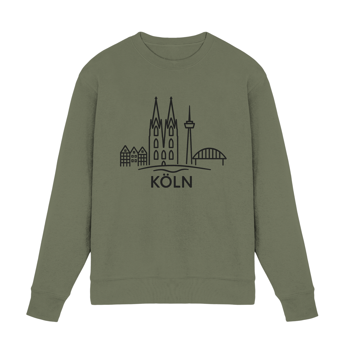 Köln Skyline (großer Druck auf der Brust) - Premium Sweatshirt