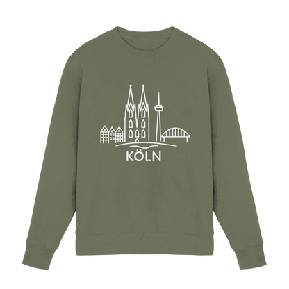 Köln Skyline (großer Druck auf der Brust) - Premium Sweatshirt