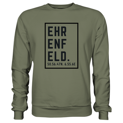 Ehrenfeld Koordinaten (großer Druck auf der Brust) - Premium Sweatshirt