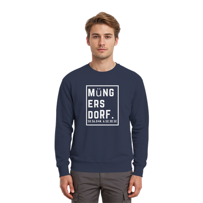 Müngersdorf Koordinaten (großer Druck auf der Brust) - Premium Sweatshirt