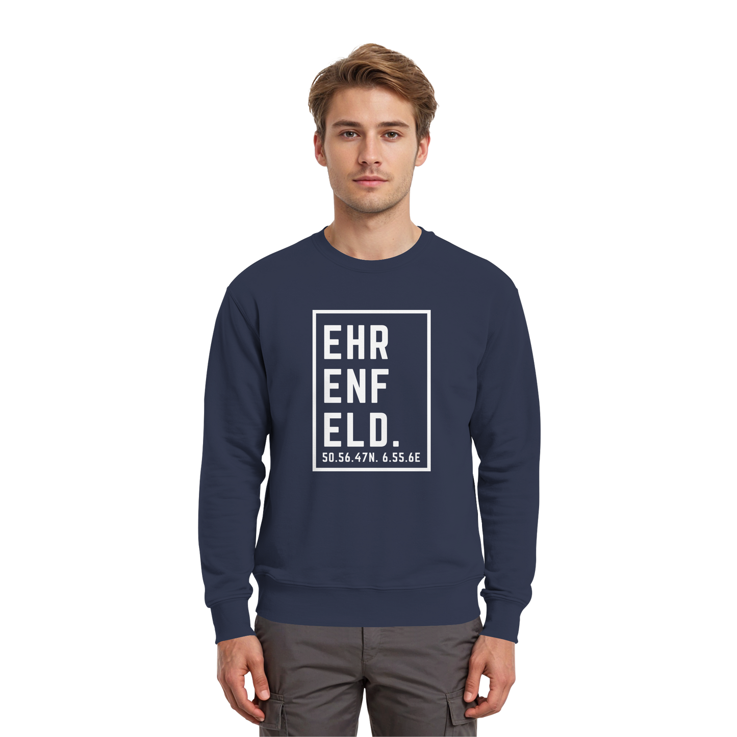 Ehrenfeld Koordinaten (großer Druck auf der Brust) - Premium Sweatshirt
