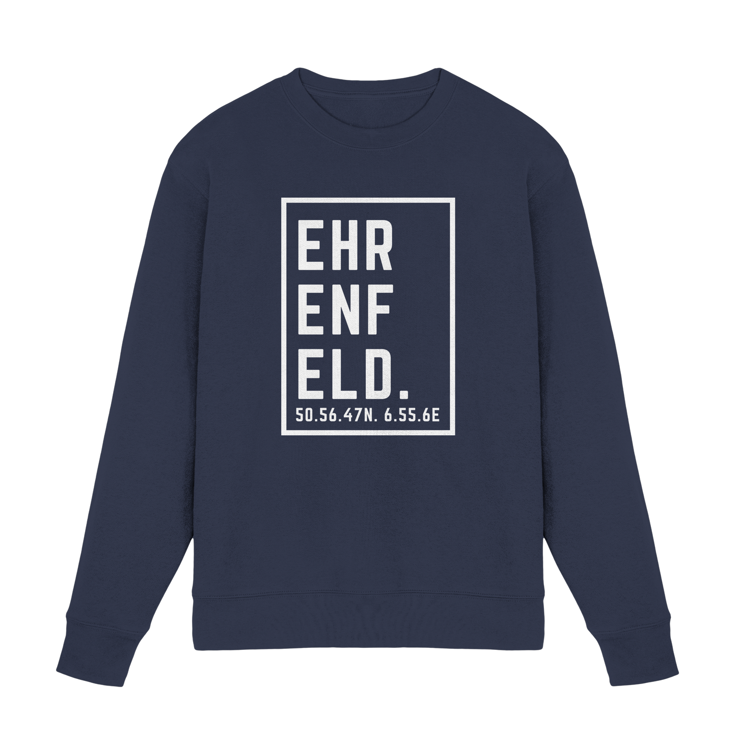 Ehrenfeld Koordinaten (großer Druck auf der Brust) - Premium Sweatshirt