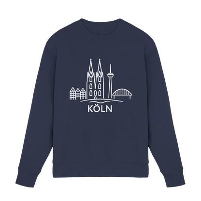 Köln Skyline (großer Druck auf der Brust) - Premium Sweatshirt