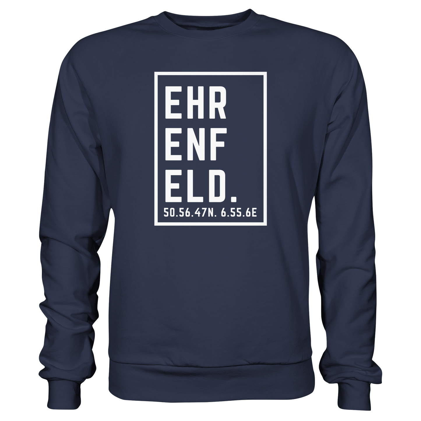 Ehrenfeld Koordinaten (großer Druck auf der Brust) - Premium Sweatshirt