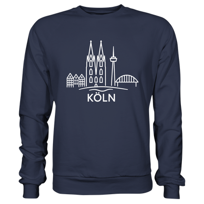 Köln Skyline (großer Druck auf der Brust) - Premium Sweatshirt