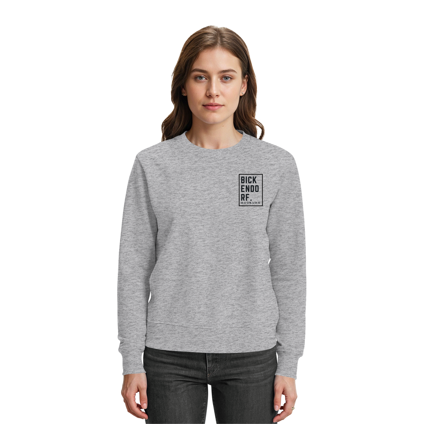 Bickendorf Koordinaten (kleiner Druck auf der Brust) - Premium Sweatshirt