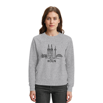 Köln Skyline (großer Druck auf der Brust) - Premium Sweatshirt