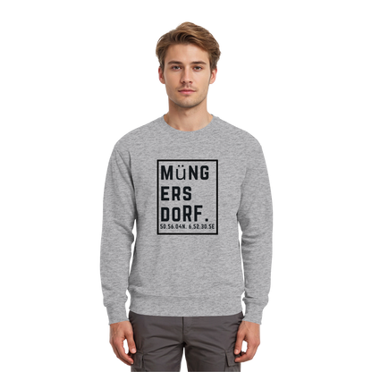 Müngersdorf Koordinaten (großer Druck auf der Brust) - Premium Sweatshirt