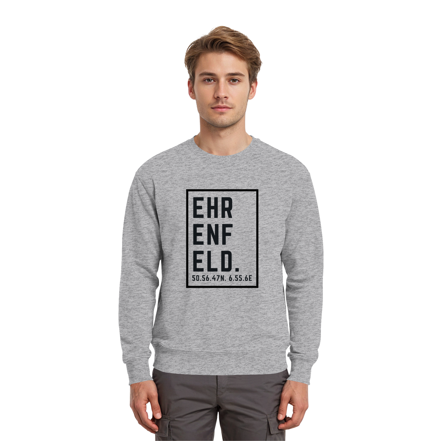 Ehrenfeld Koordinaten (großer Druck auf der Brust) - Premium Sweatshirt