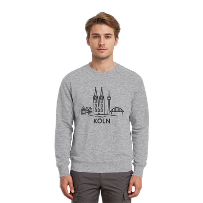 Köln Skyline (großer Druck auf der Brust) - Premium Sweatshirt