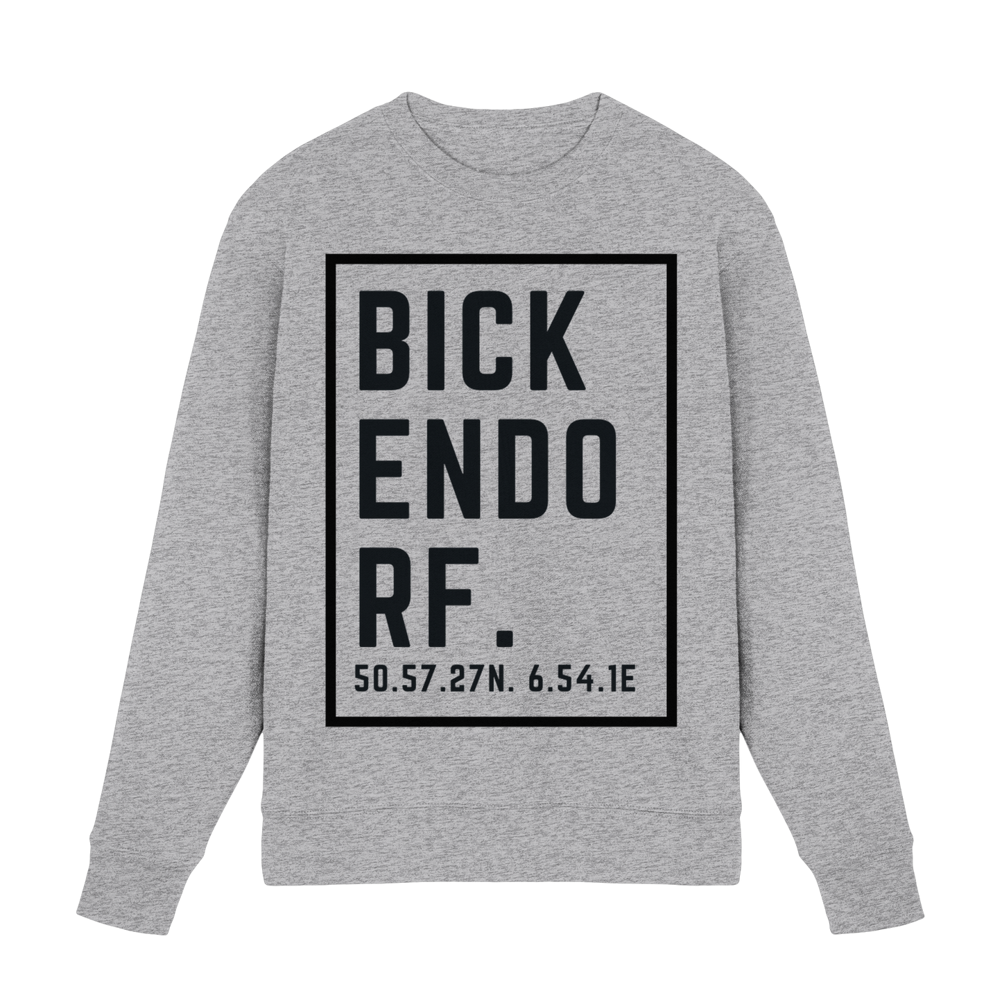 Bickendorf Koordinaten (großer Druck auf der Brust) - Premium Sweatshirt