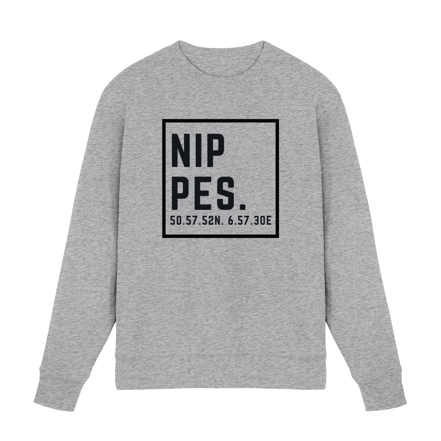 Nippes Koordinaten (großer Druck auf der Brust) - Premium Sweatshirt