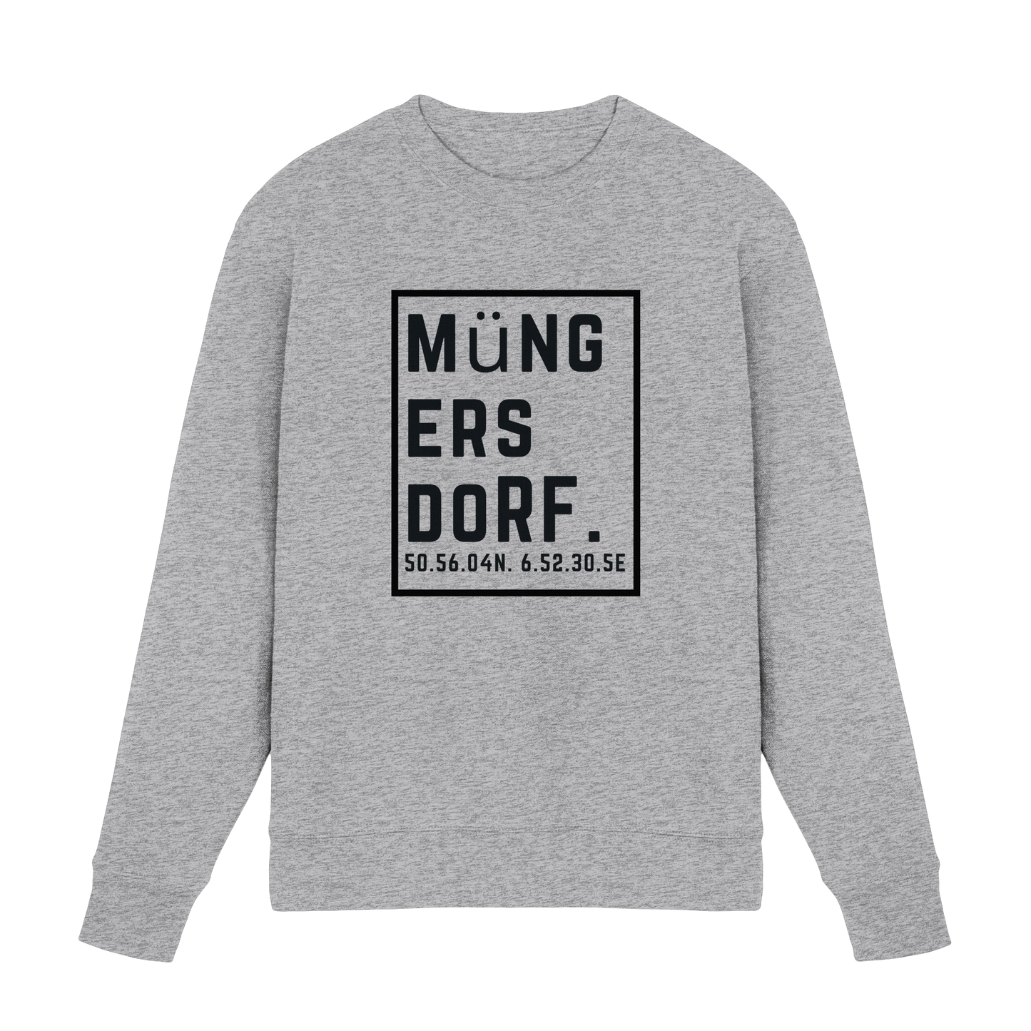 Müngersdorf Koordinaten (großer Druck auf der Brust) - Premium Sweatshirt