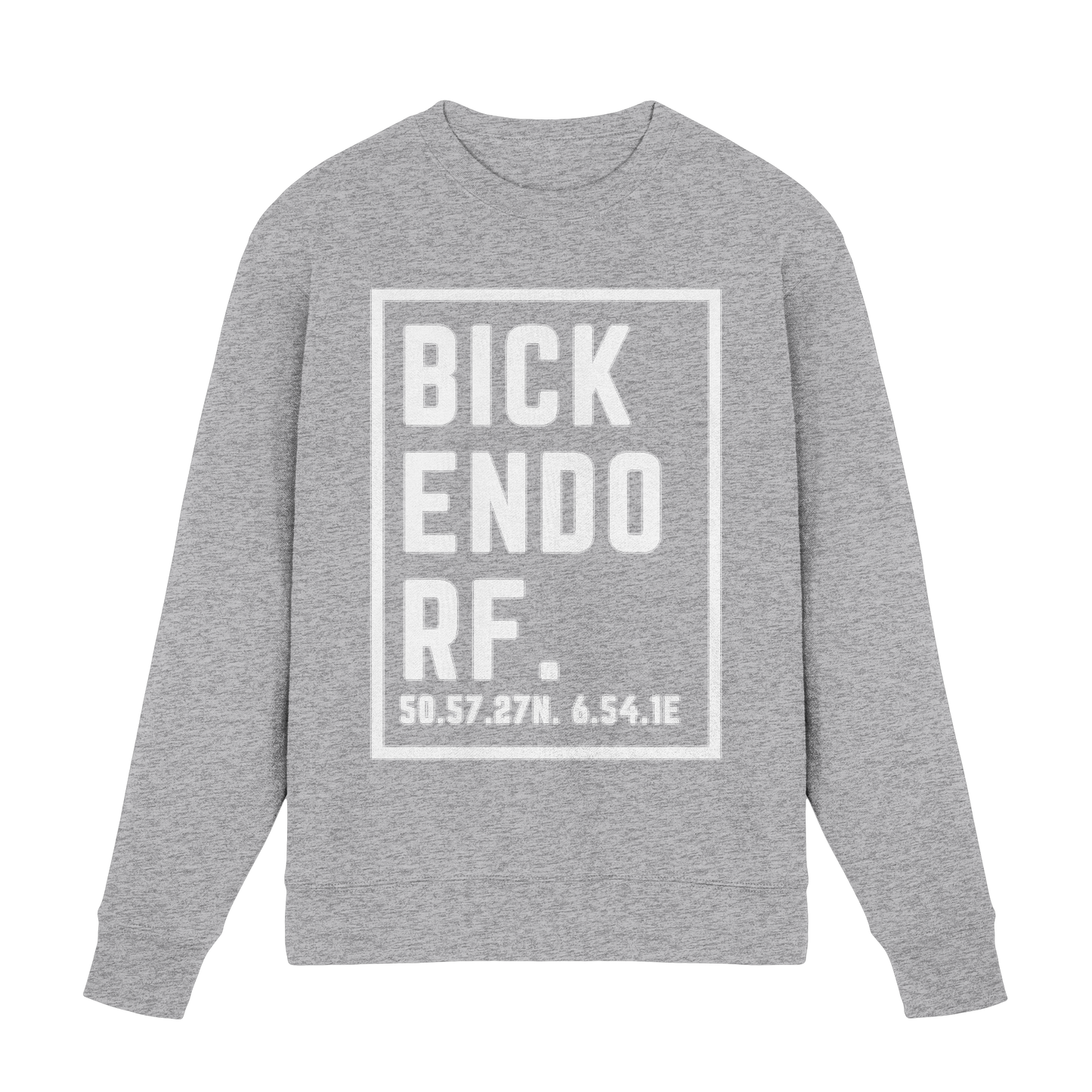 Bickendorf Koordinaten (großer Druck auf der Brust) - Premium Sweatshirt
