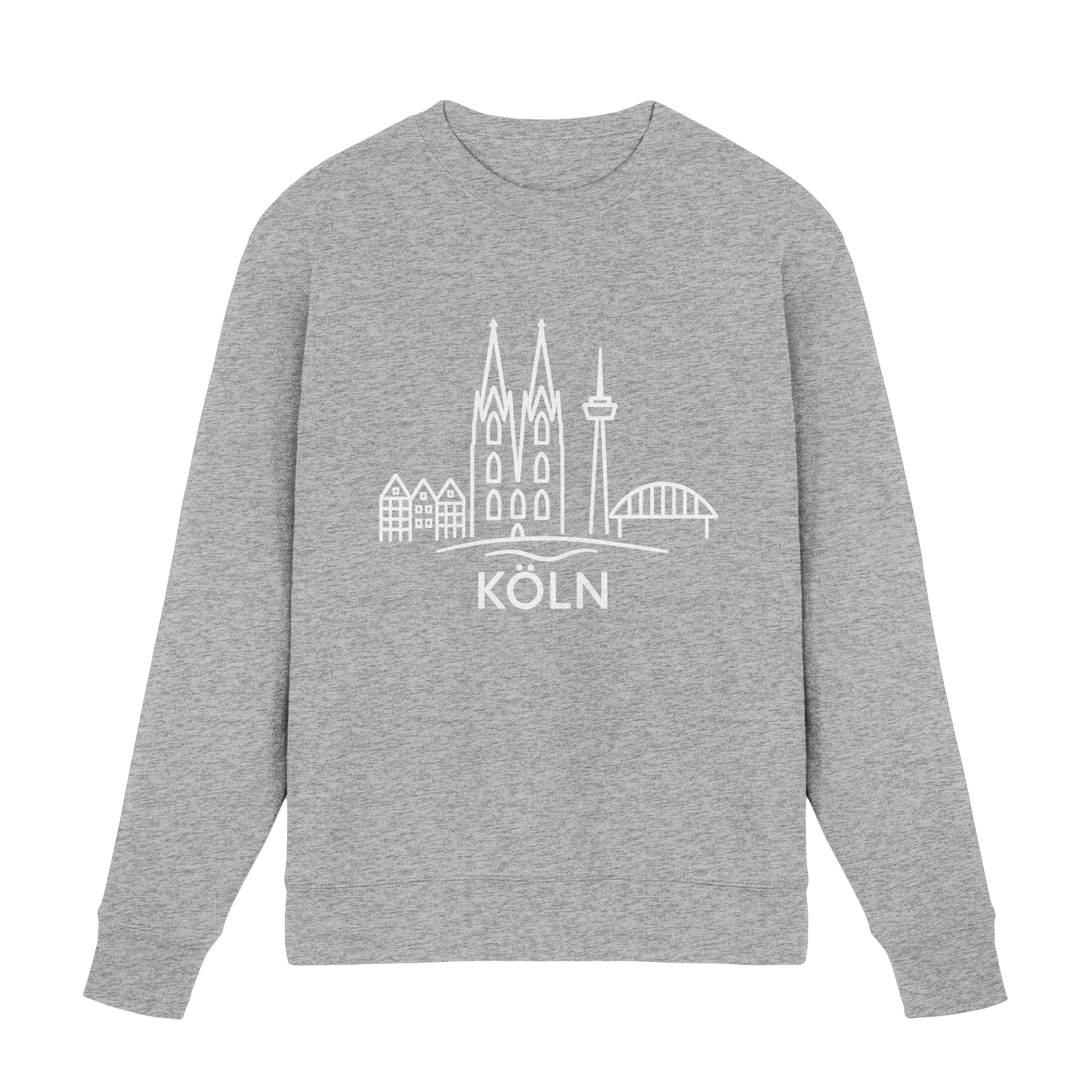 Köln Skyline (großer Druck auf der Brust) - Premium Sweatshirt