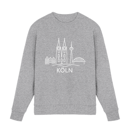 Köln Skyline (großer Druck auf der Brust) - Premium Sweatshirt