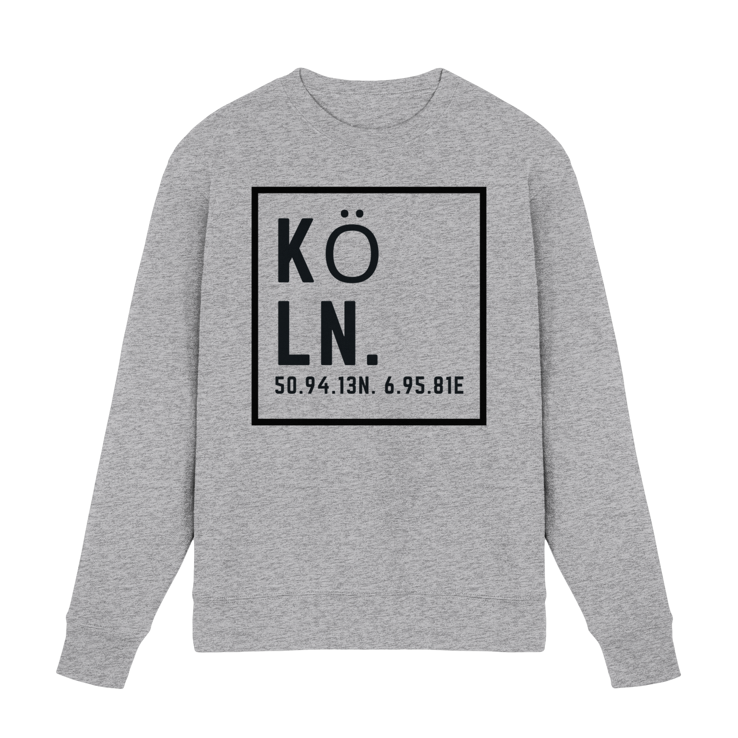 Köln Koordinaten (großer Druck auf der Brust) - Premium Sweatshirt