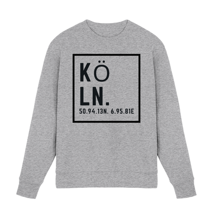 Köln Koordinaten (großer Druck auf der Brust) - Premium Sweatshirt