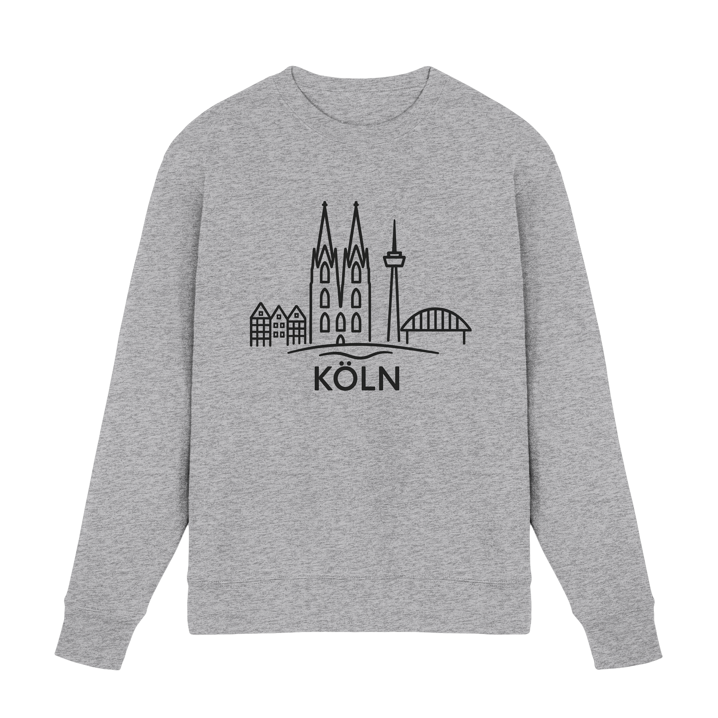 Köln Skyline (großer Druck auf der Brust) - Premium Sweatshirt