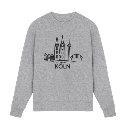 Köln Skyline (großer Druck auf der Brust) - Premium Sweatshirt