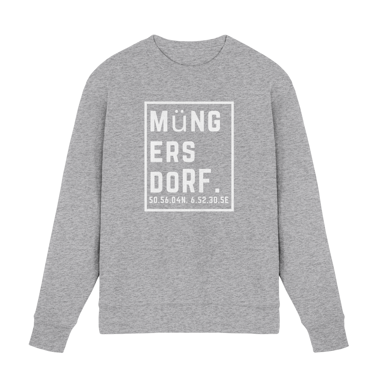 Müngersdorf Koordinaten (großer Druck auf der Brust) - Premium Sweatshirt