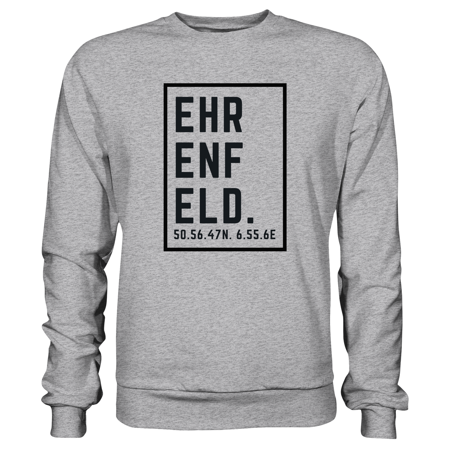 Ehrenfeld Koordinaten (großer Druck auf der Brust) - Premium Sweatshirt