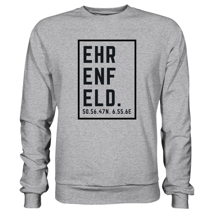 Ehrenfeld Koordinaten (großer Druck auf der Brust) - Premium Sweatshirt